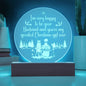 Engraved Acrylic Circle Plaque- I'm very happy to be your husband and you are my greatest Christmas Girl ever ShineOn Fulfillment