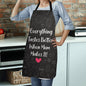 Pesonalized Apron- Every thing tastes better when Mom makes it ShineOn Fulfillment