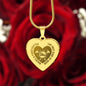 Engraved Heart Necklace - THE BEST KIND OF MOM RAISES A FIREFIGHTER Zein