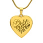 Engraved Heart Necklace - Best Mom Ever Zein