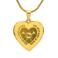 Engraved Heart Necklace - THE BEST KIND OF MOM RAISES A FIREFIGHTER Zein