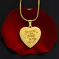 Engraved Heart Necklace - YOU ARE THE STARS TO MY SKY ShineOn Fulfillment