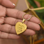 Engraved Heart Necklace - YOU ARE THE STARS TO MY SKY ShineOn Fulfillment