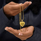 Engraved Heart Necklace - THE BEST KIND OF MOM RAISES A FIREFIGHTER Zein