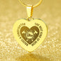 Engraved Heart Necklace - THE BEST KIND OF MOM RAISES A FIREFIGHTER Zein
