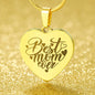 Engraved Heart Necklace - Best Mom Ever Zein