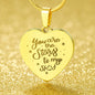 Engraved Heart Necklace - YOU ARE THE STARS TO MY SKY ShineOn Fulfillment