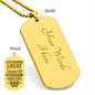 Engraved Dog Tag Stainless Steel Necklace ShineOn Fulfillment