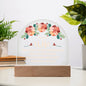 Acrylic Dome Plaque- To my dear wife Zein