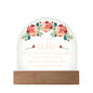 Acrylic Dome Plaque- To my dear wife Zein