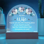 Acrylic Dome Plaque- To my dear wife Zein