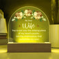 Acrylic Dome Plaque- To my dear wife Zein