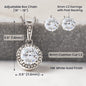 Eternal Hope Necklace and Cubic Zirconia Earring Set- To my gorgeous Wife on Our First Christmas ShineOn Fulfillment