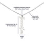 Vertical Name Necklace- I need you Zein