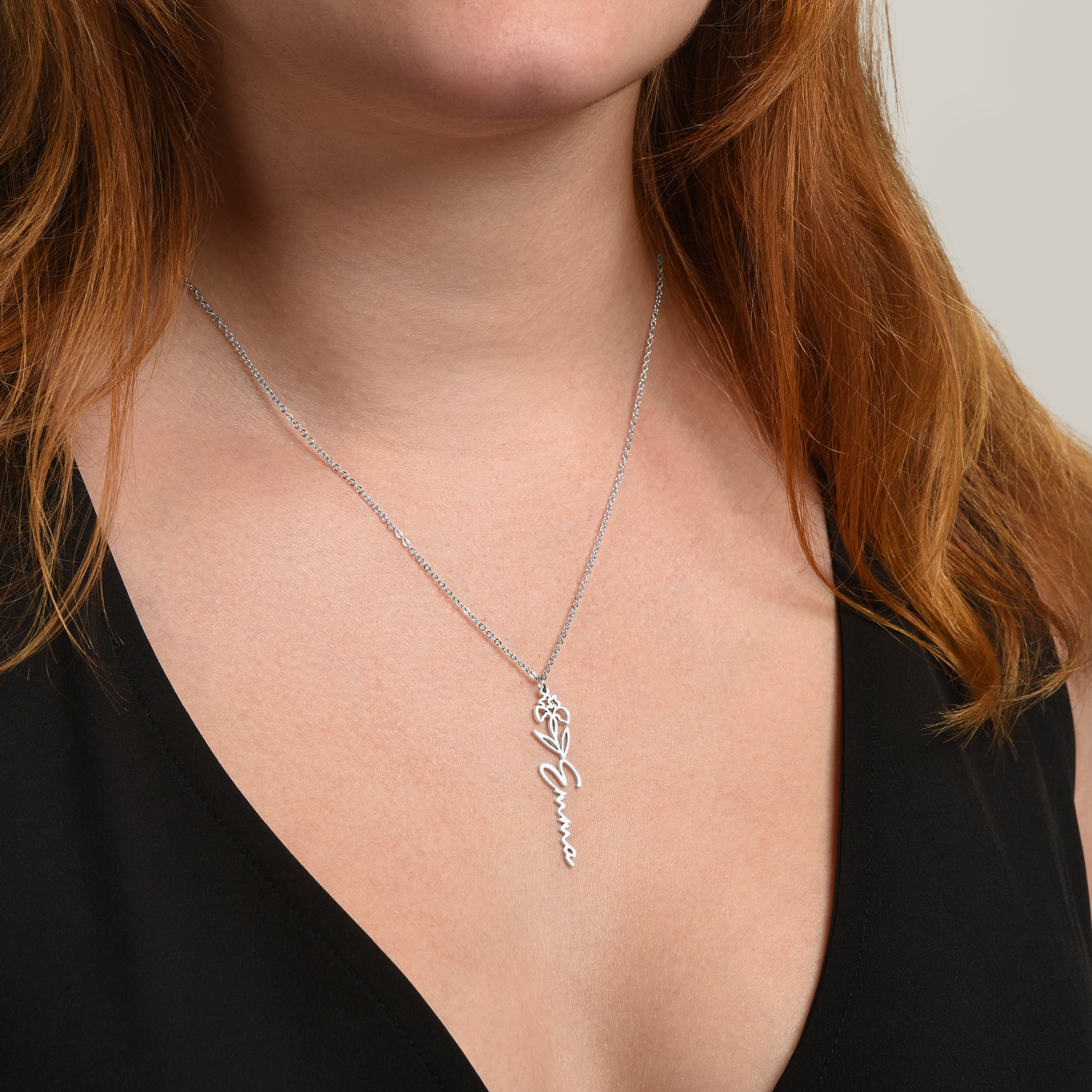 Flower Name Necklace - To my sister Zein