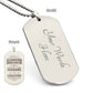 Engraved Dog Tag Necklace - BEING A TROPHY HUSBAND IS EXHAUSTING Zein