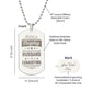 Engraved Dog Tag Necklace - BEING A TROPHY HUSBAND IS EXHAUSTING Zein