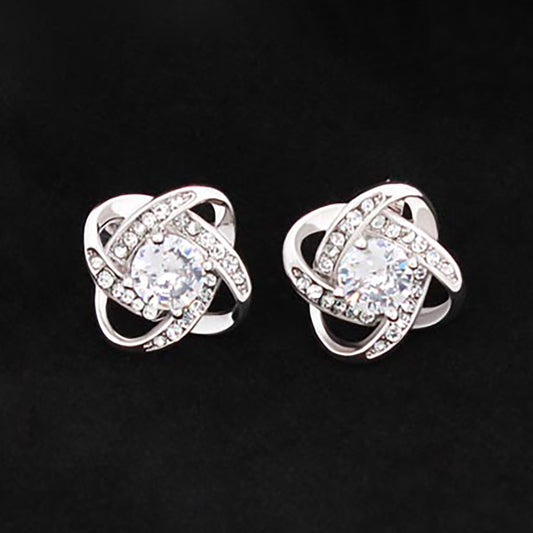 Love Knot Stud Earrings ShineOn Fulfillment