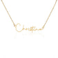 Signature Name Necklace - Dear Wife Zein