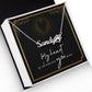 Paw Print Name Necklace- My heart is wherever you are ShineOn Fulfillment