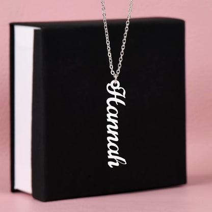 Personalised Multi Vertical Name Necklace ShineOn Fulfillment