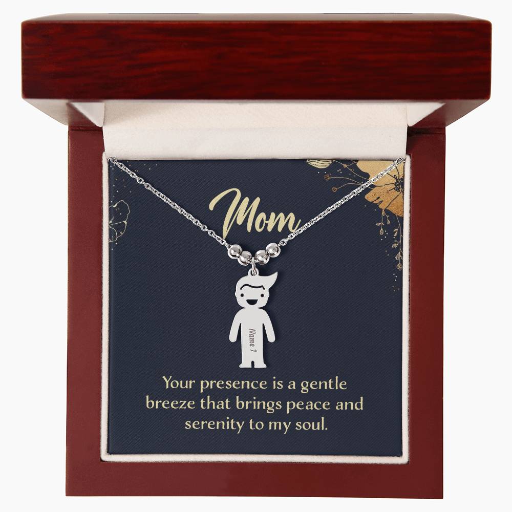 Engraved Kids Charm Necklace Zein