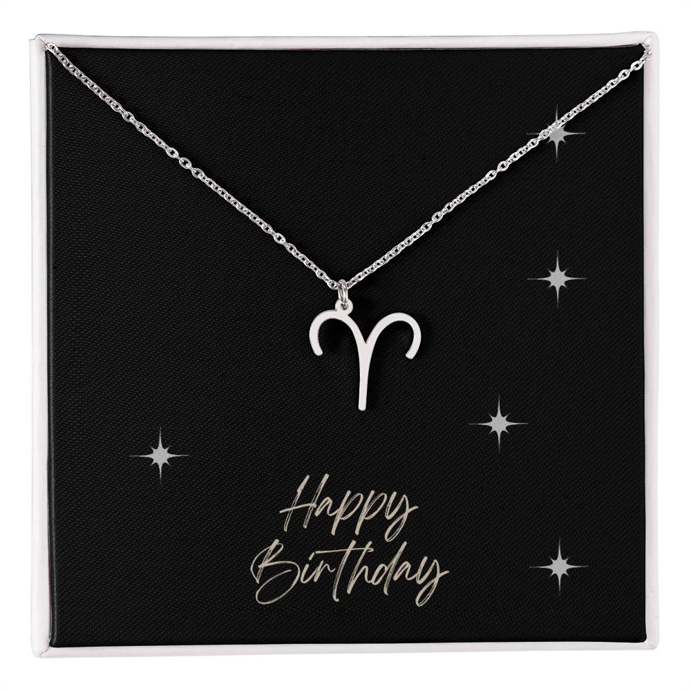 Zodiac Symbol Necklace - HAPPY BIRTHDAY ShineOn Fulfillment