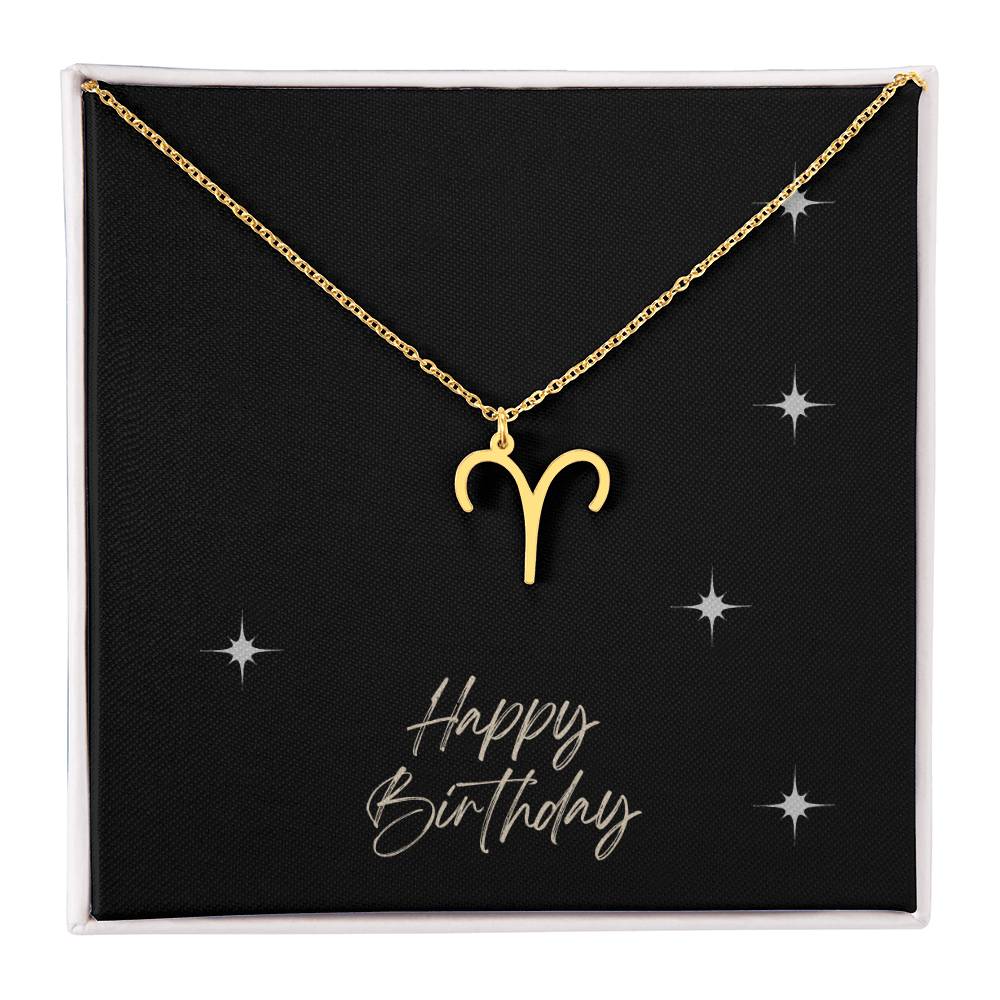 Zodiac Symbol Necklace - HAPPY BIRTHDAY ShineOn Fulfillment