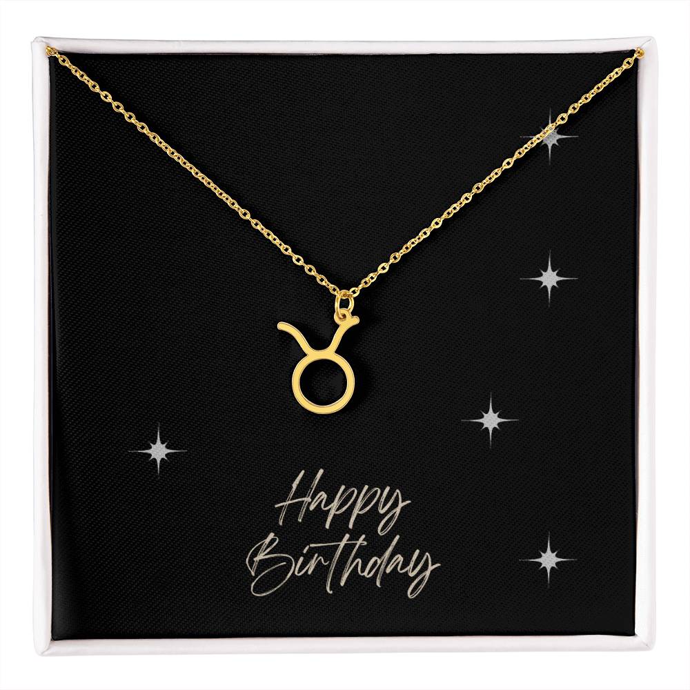 Zodiac Symbol Necklace - HAPPY BIRTHDAY ShineOn Fulfillment