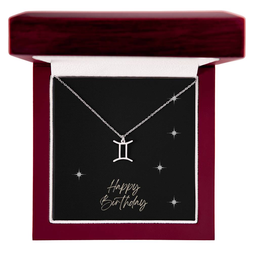 Zodiac Symbol Necklace - HAPPY BIRTHDAY ShineOn Fulfillment