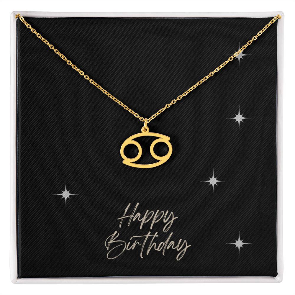 Zodiac Symbol Necklace - HAPPY BIRTHDAY ShineOn Fulfillment