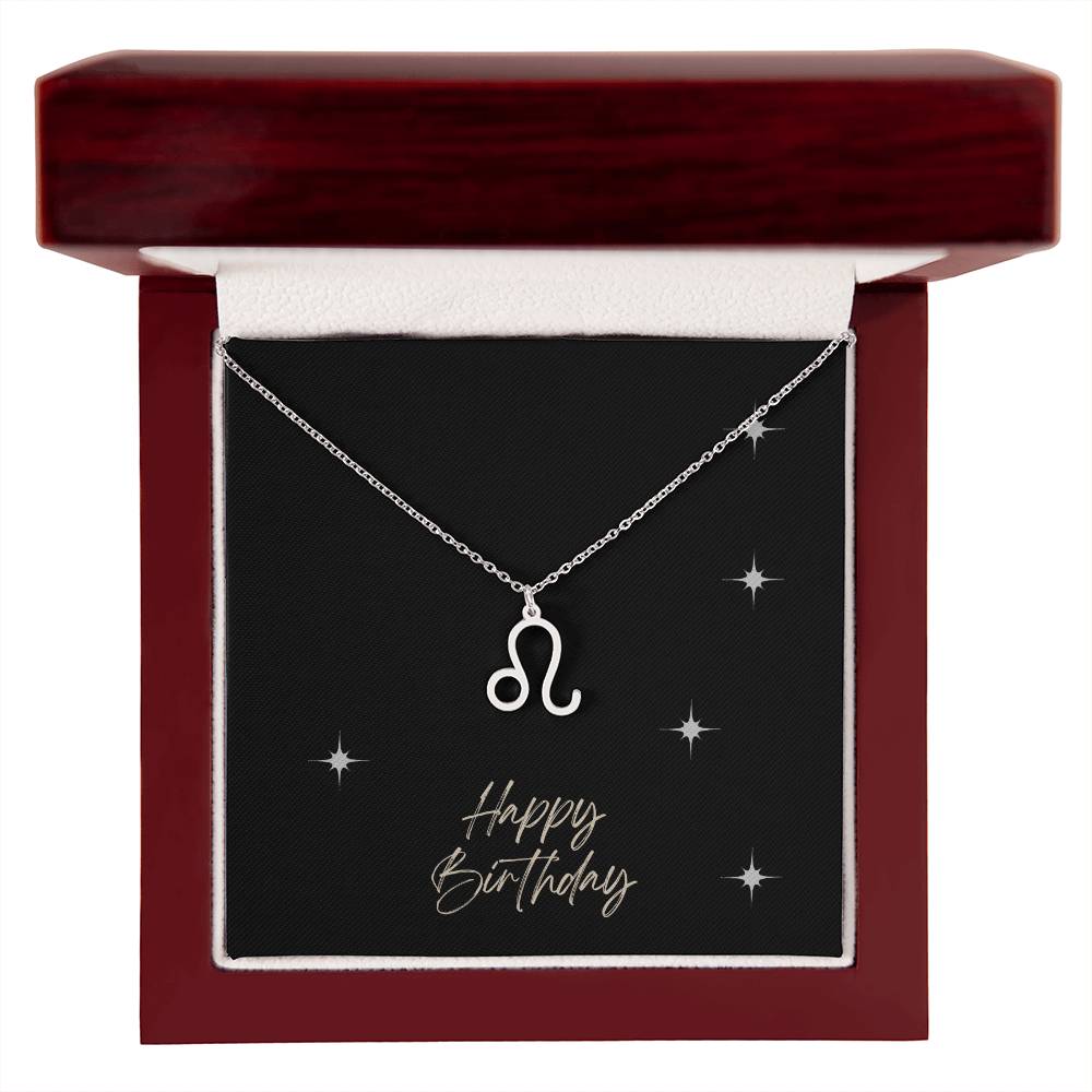 Zodiac Symbol Necklace - HAPPY BIRTHDAY ShineOn Fulfillment