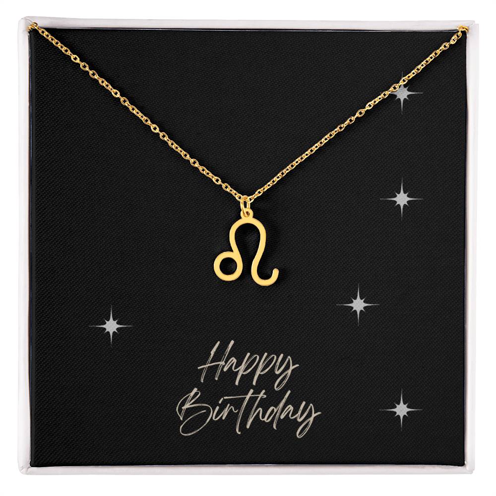 Zodiac Symbol Necklace - HAPPY BIRTHDAY ShineOn Fulfillment