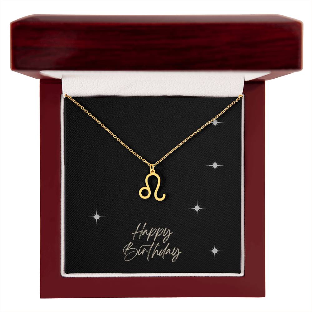 Zodiac Symbol Necklace - HAPPY BIRTHDAY ShineOn Fulfillment