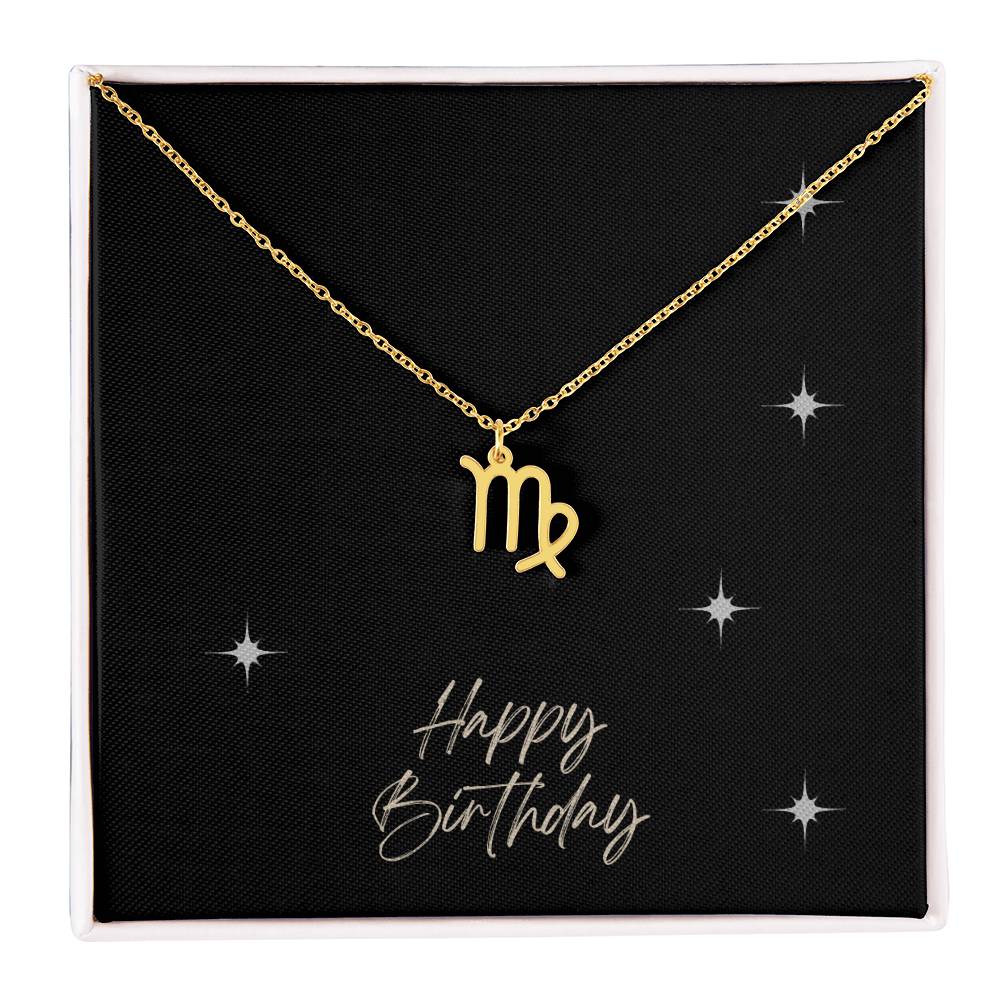 Zodiac Symbol Necklace - HAPPY BIRTHDAY ShineOn Fulfillment