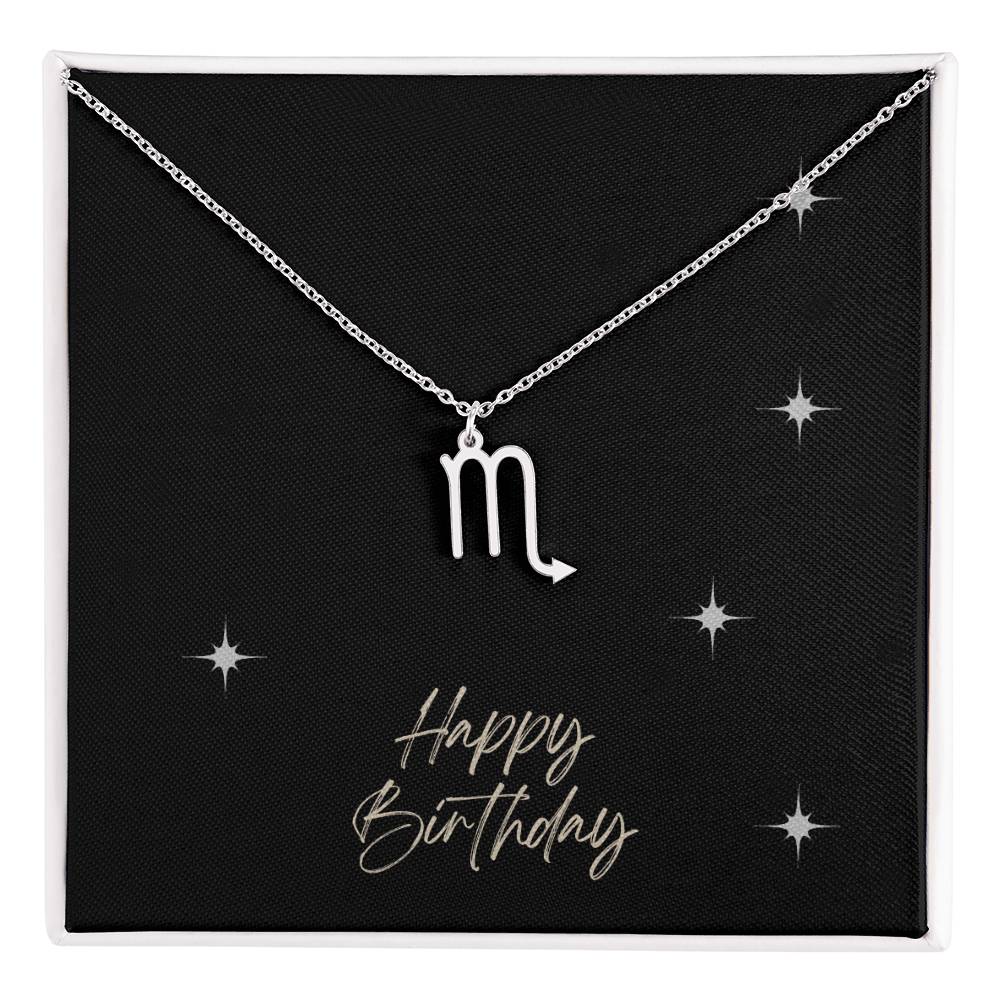 Zodiac Symbol Necklace - HAPPY BIRTHDAY ShineOn Fulfillment