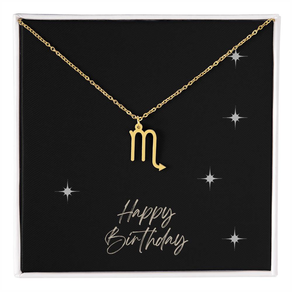 Zodiac Symbol Necklace - HAPPY BIRTHDAY ShineOn Fulfillment