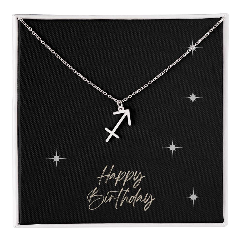 Zodiac Symbol Necklace - HAPPY BIRTHDAY ShineOn Fulfillment