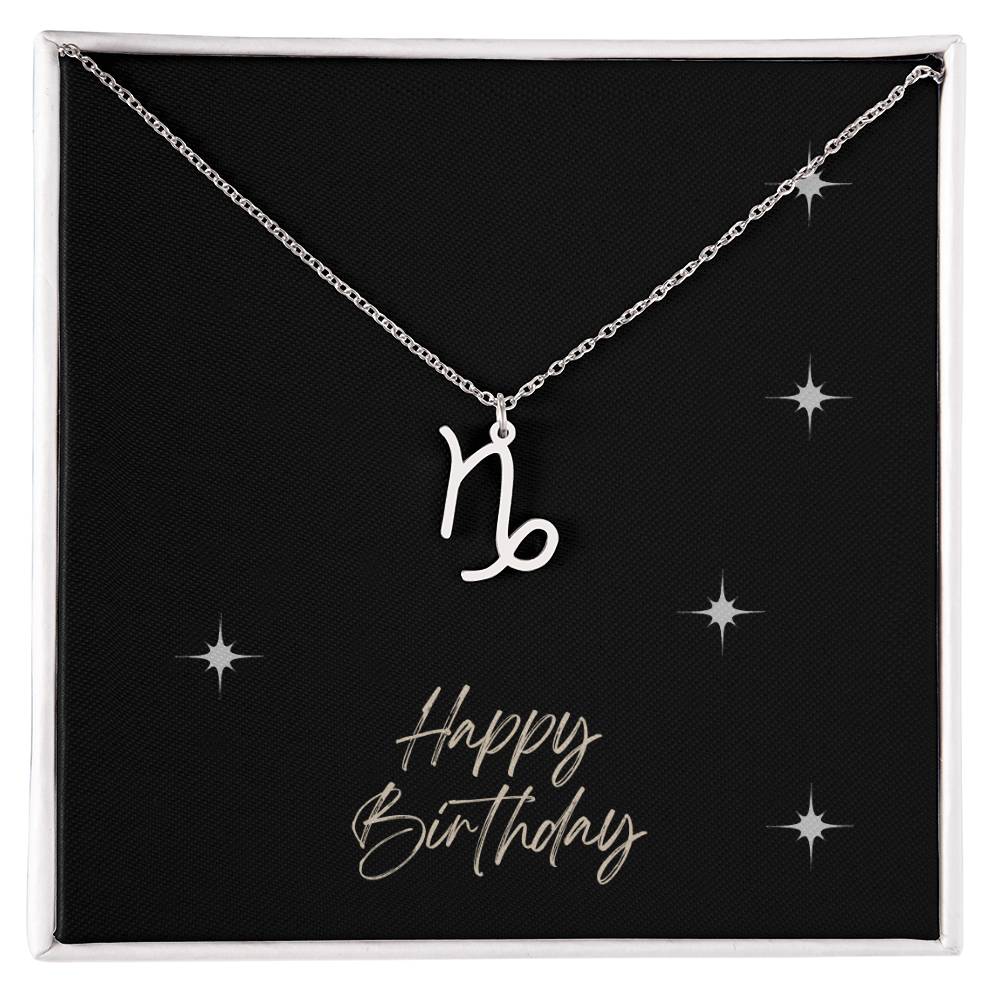 Zodiac Symbol Necklace - HAPPY BIRTHDAY ShineOn Fulfillment