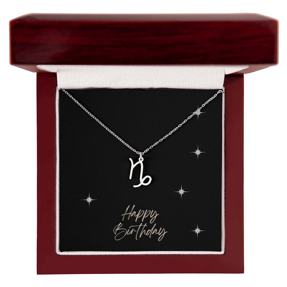 Zodiac Symbol Necklace - HAPPY BIRTHDAY ShineOn Fulfillment