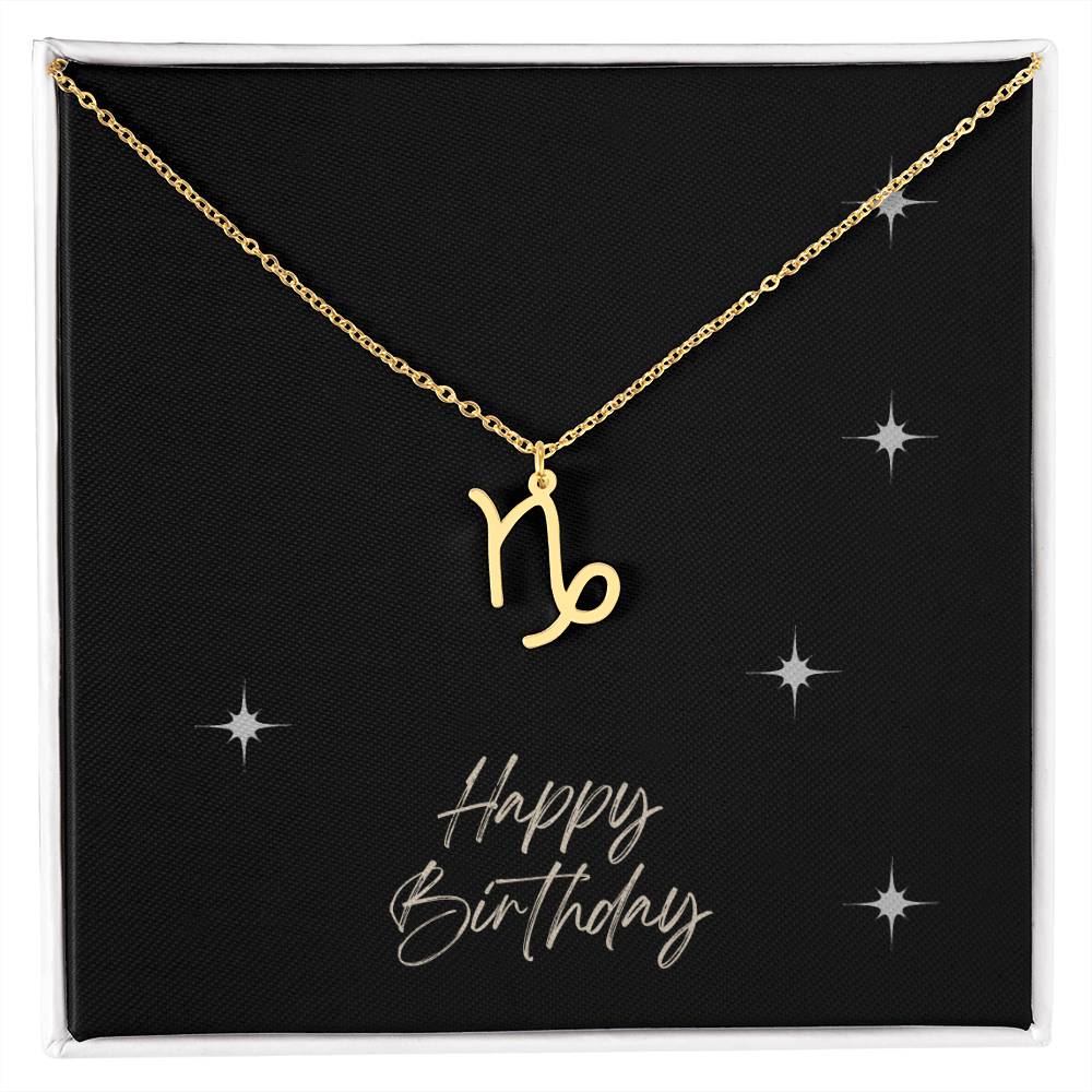 Zodiac Symbol Necklace - HAPPY BIRTHDAY ShineOn Fulfillment