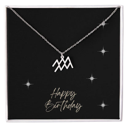 Zodiac Symbol Necklace - HAPPY BIRTHDAY ShineOn Fulfillment