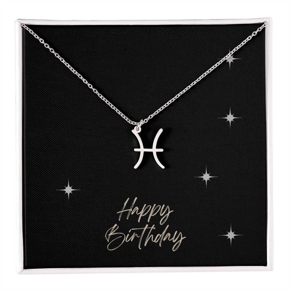 Zodiac Symbol Necklace - HAPPY BIRTHDAY ShineOn Fulfillment