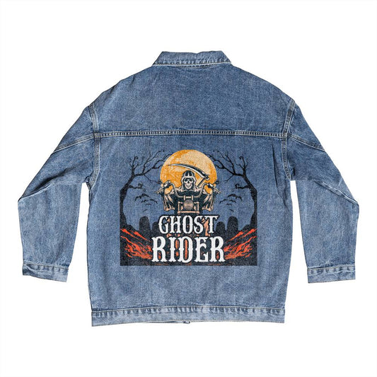 Ghost Rider Denim Jacket ShineOn Fulfillment