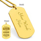 Engraved Dog Tag Necklace - BEING A TROPHY HUSBAND IS EXHAUSTING Zein